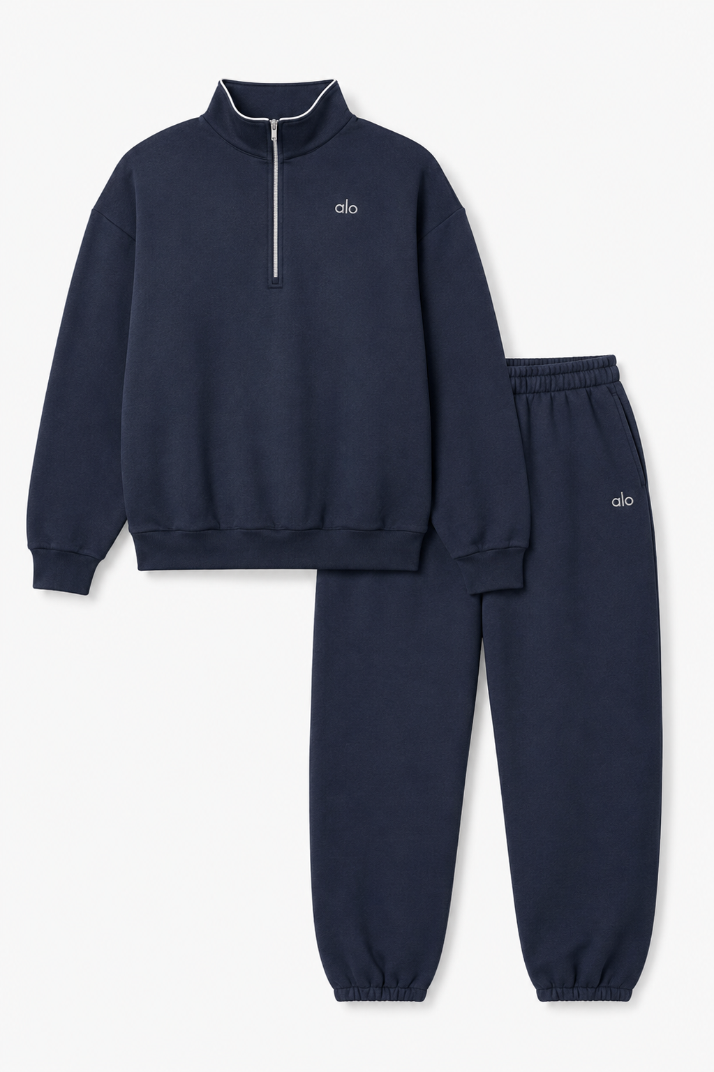 Quarter Zip Set - Navy Blue