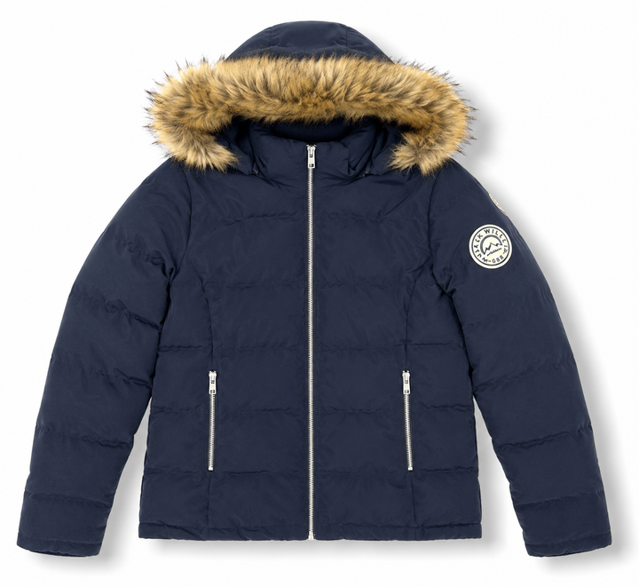 Fur Trim Puffer Jacket